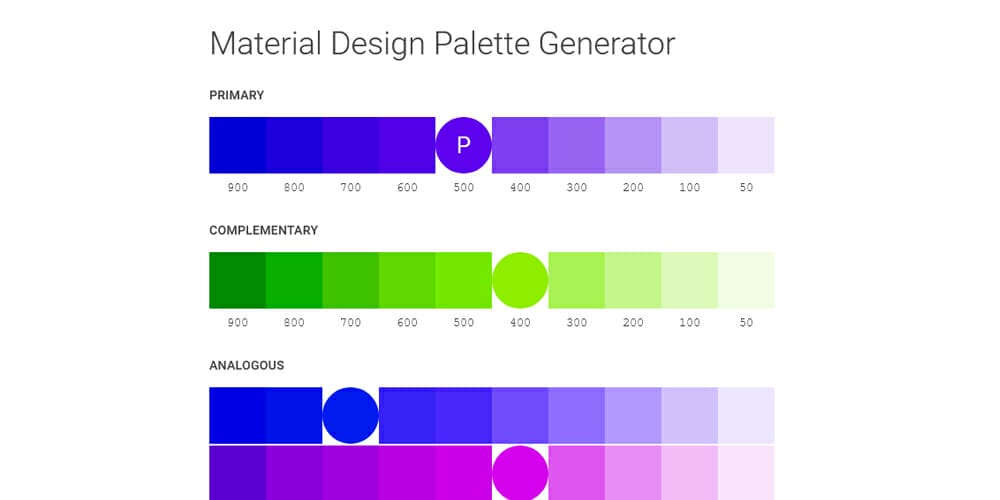 Complete Resources to Learn Color Theory 152 Material Design Palette Generator