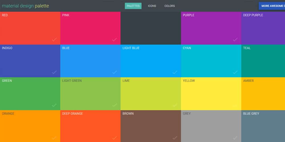 Complete Resources to Learn Color Theory 238 Material Palette