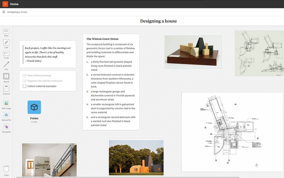 Milanote - Mood Board Creator
