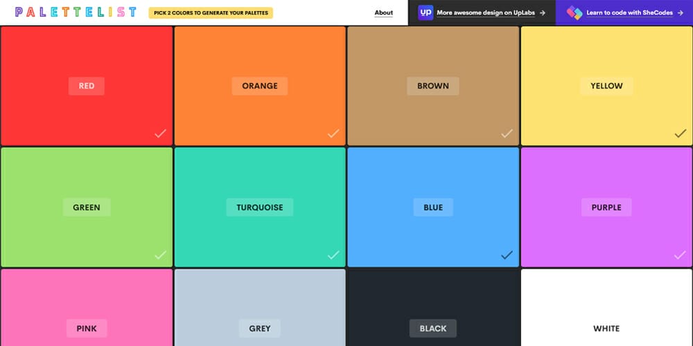 Complete Resources to Learn Color Theory 168 Palette List