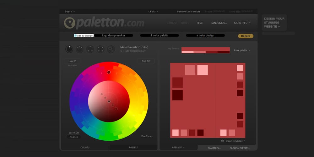 Complete Resources to Learn Color Theory 132 Paletton