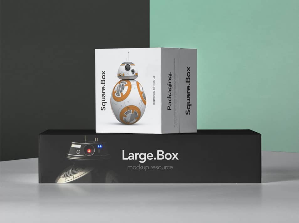 PSD Boxes Packaging Pack Mockup