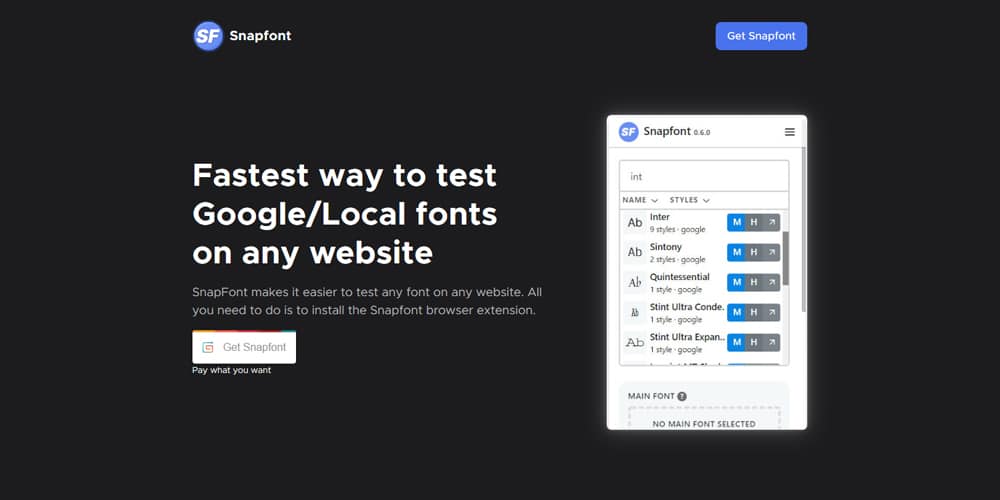 10+ Best Tools for Designers to Find Best Fonts 22 SnapFont