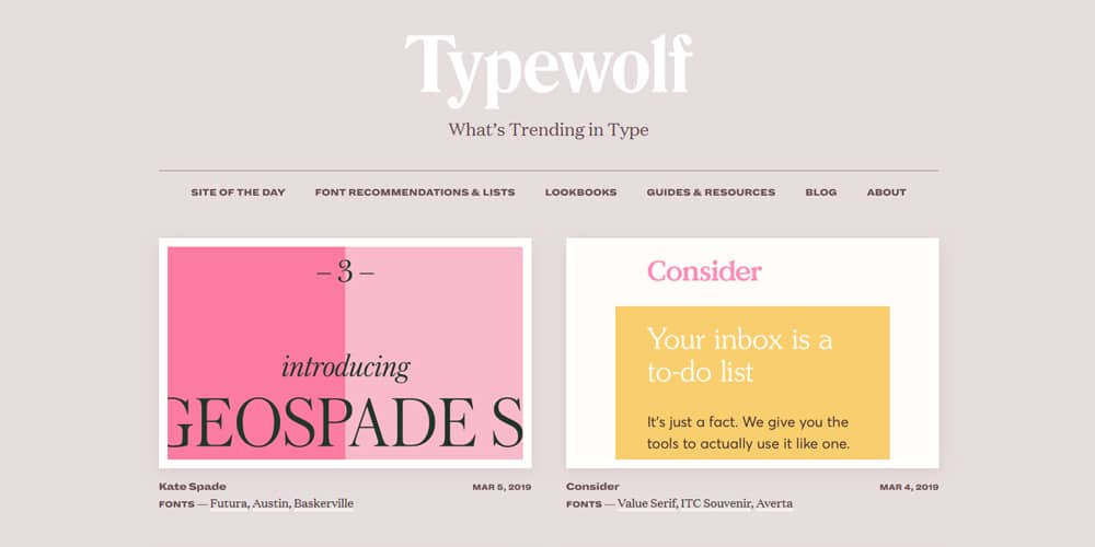 10+ Best Tools for Designers to Find Best Fonts 2 Typewolf