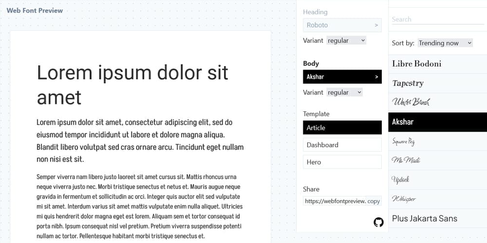 10+ Best Tools for Designers to Find Best Fonts 25 Web Font Preview