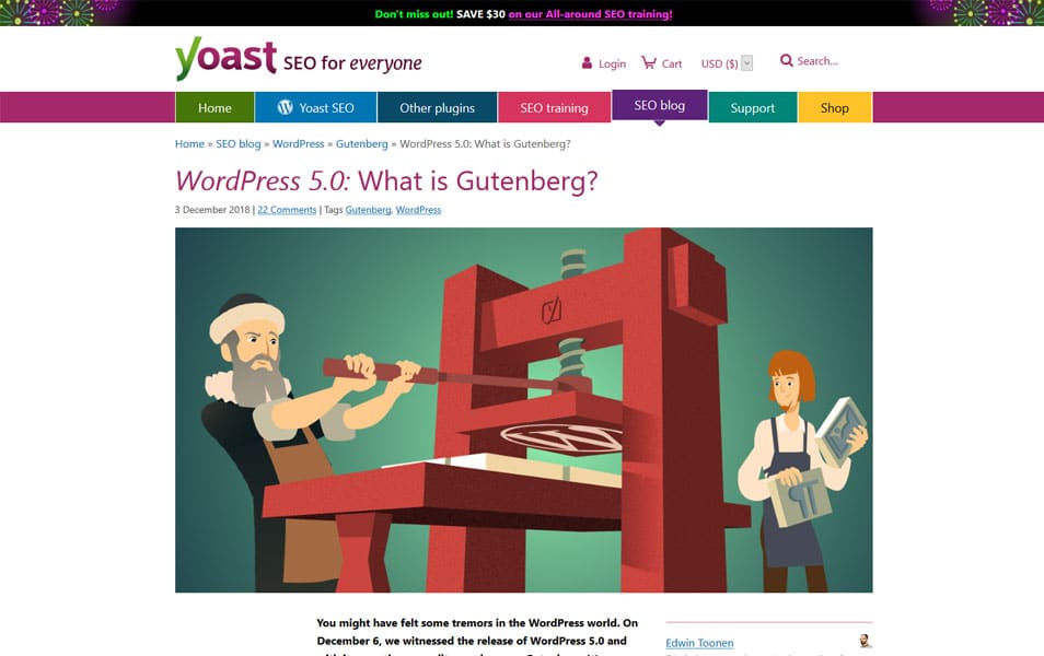 WordPress 5.0: What is Gutenberg