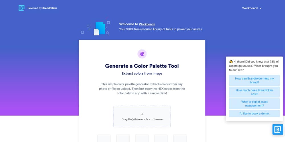 Workbench Color Palette Tool