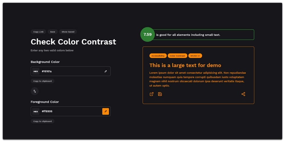 Zarhasan Color Contrast Checker