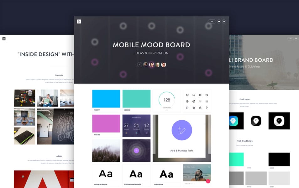 inVision - Mood Board Creator
