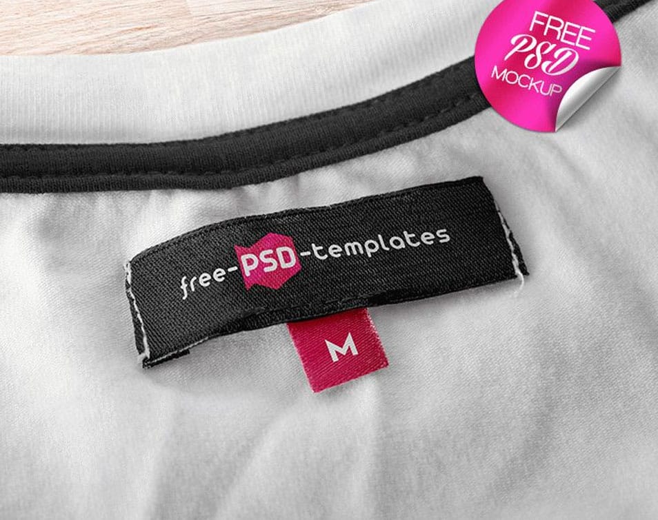 2 Free Apparel Tag Mock-up in PSD