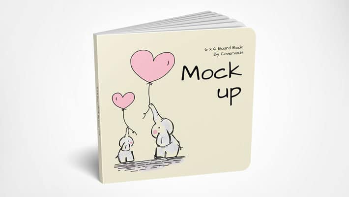Children’s Board Book Mockup