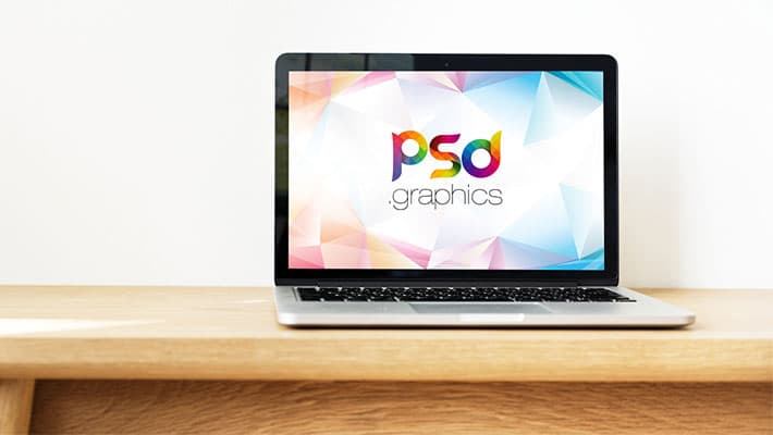 Clean Macbook Mockup Template PSD