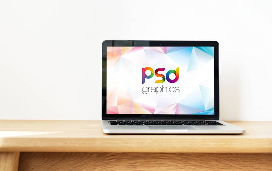 Clean Macbook Mockup Template PSD