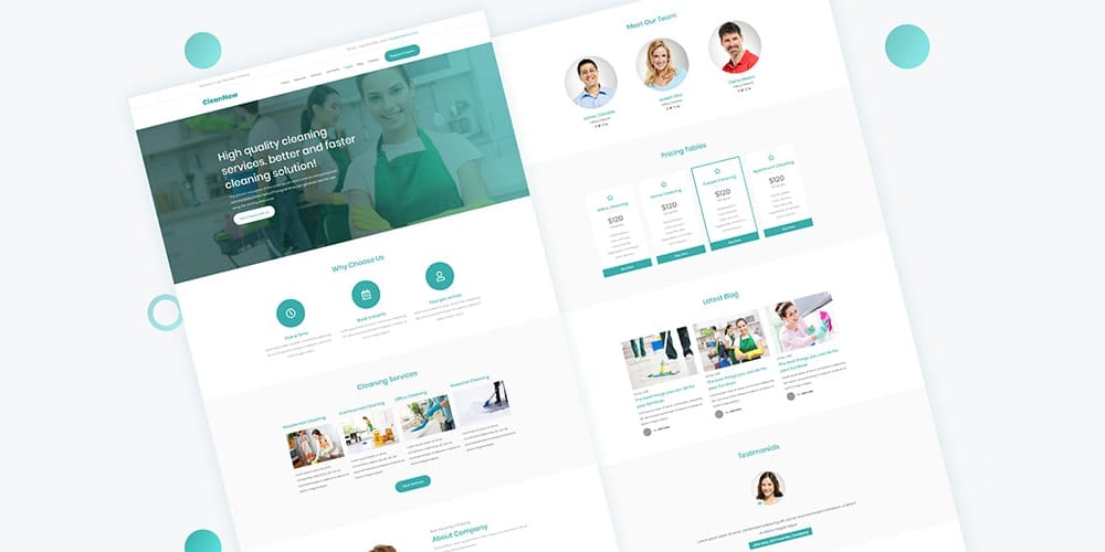 CleanNow Web Template