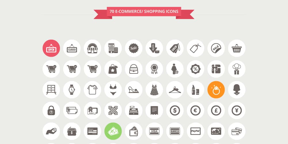 Latest Free E-commerce Icon Sets 33 Ecommerce and Shopping Icons