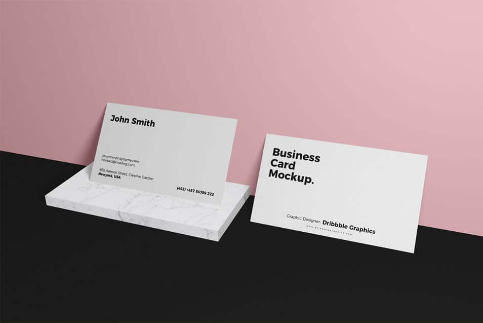 Free Business Card Brand Mockup PSD