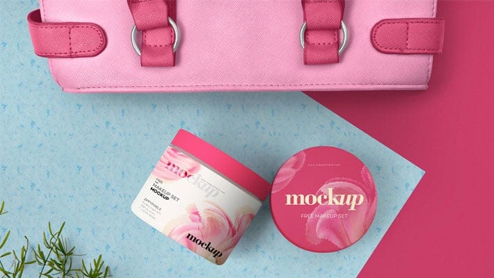 Free Cosmetic Packaging Mockup