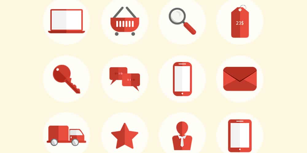 Latest Free E-commerce Icon Sets 36 Free E-Commerce Pixel Perfect Flat Icons