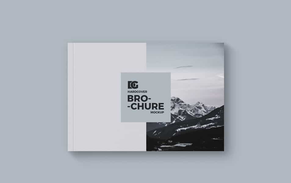 Free Horizontal Hardcover Brochure Mockup PSD