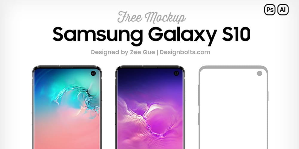 Free Samsung Galaxy S10 Mockup 