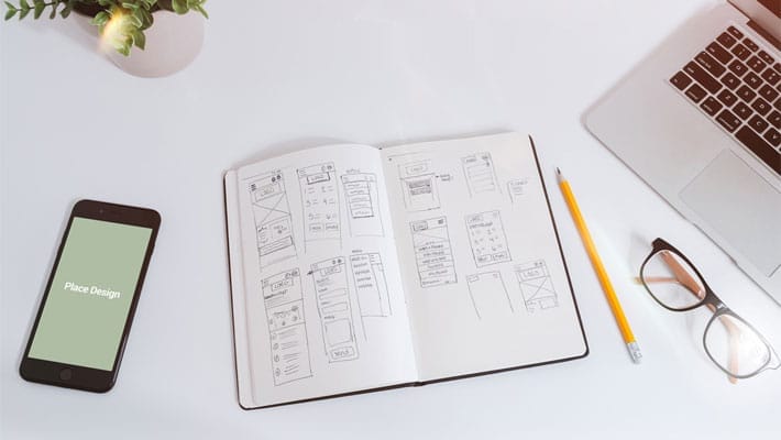 Free Sketchbook & iPhone 7 Mockup PSD for UI Designers