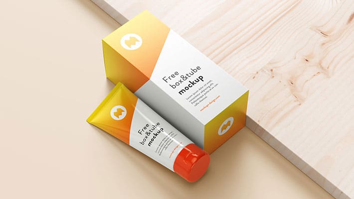 Free Tube & Box Mockup