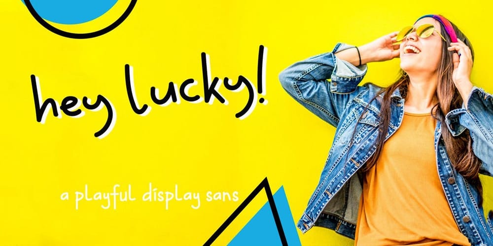 Hey-Lucky-Display-Font