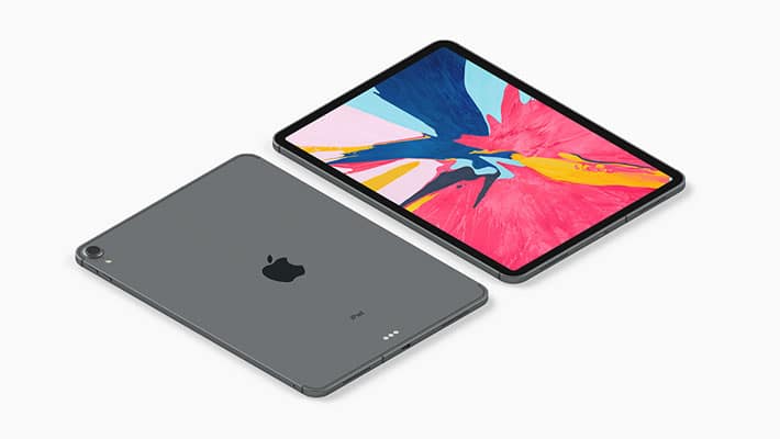 Isometric iPad Pro Mockup