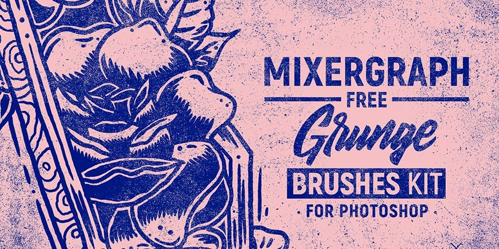 Mixergraph Grunge Brushes kit for Photoshop