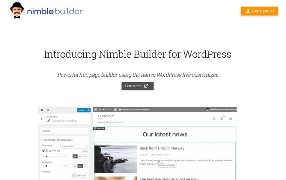 Nimble Page Builder 
