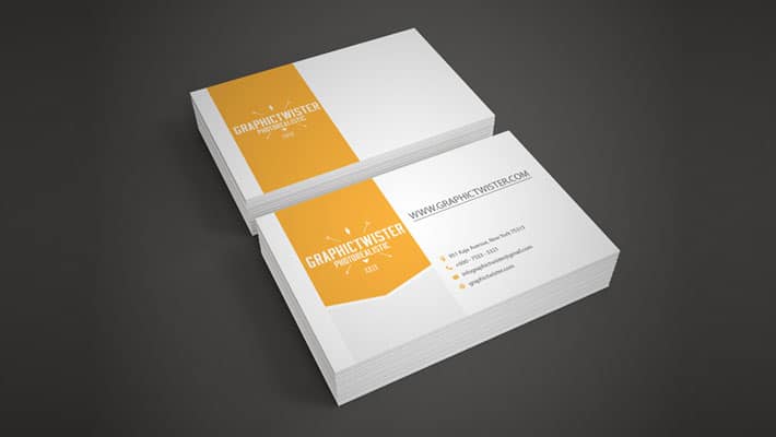 Photorealistic Business Card Mock-up Template