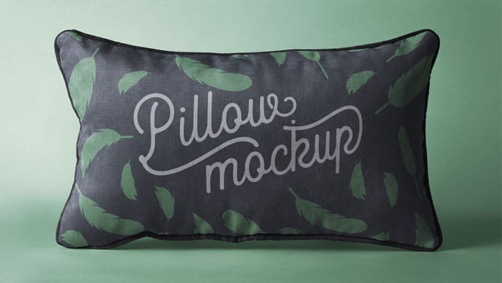 Rectangular PSD Pillow Mockup