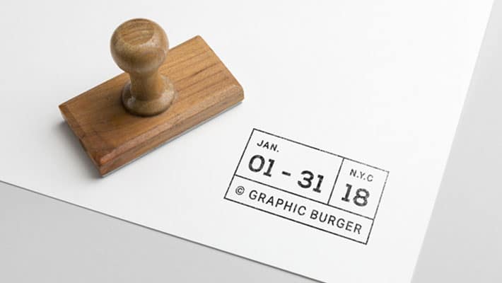 Rubber Stamp PSD MockUp