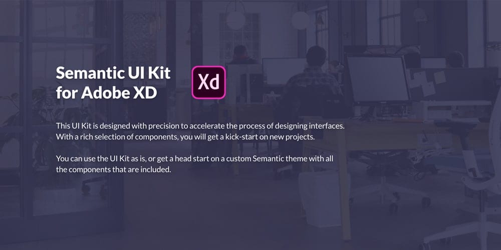 Semantic UI Kit for Adobe XD
