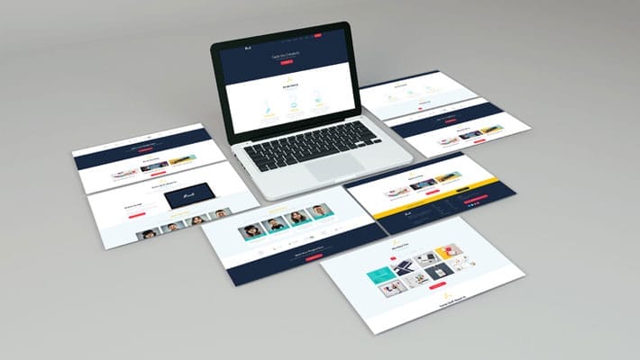 Web Screen PSD Mockup