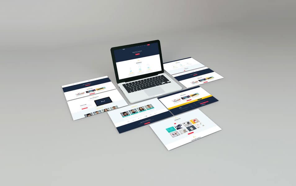 Web Screen PSD Mockup