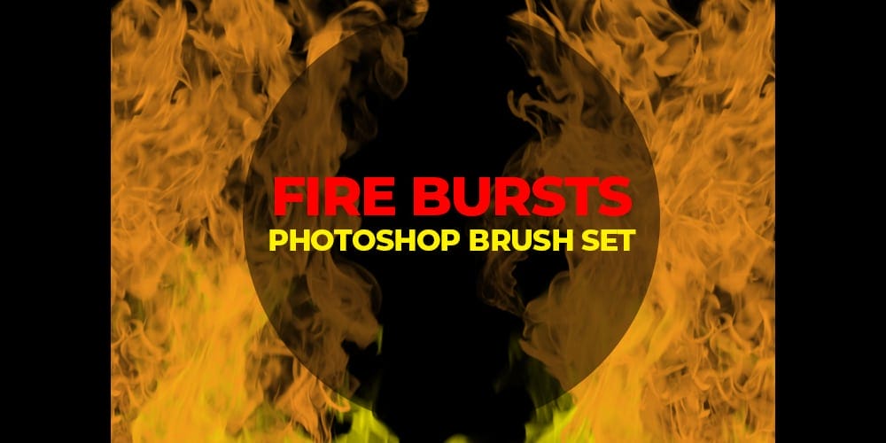 fire bursts Photoshop brushes