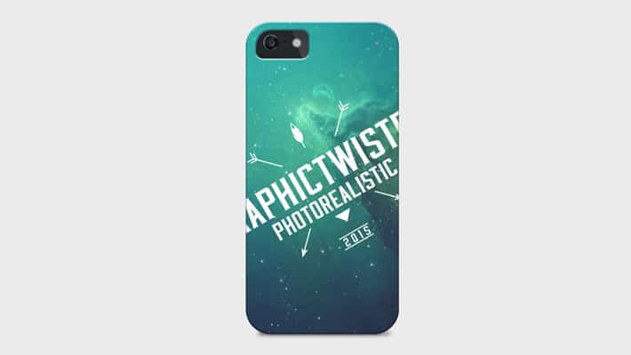 iPhone 5 Cover PSD Mockup