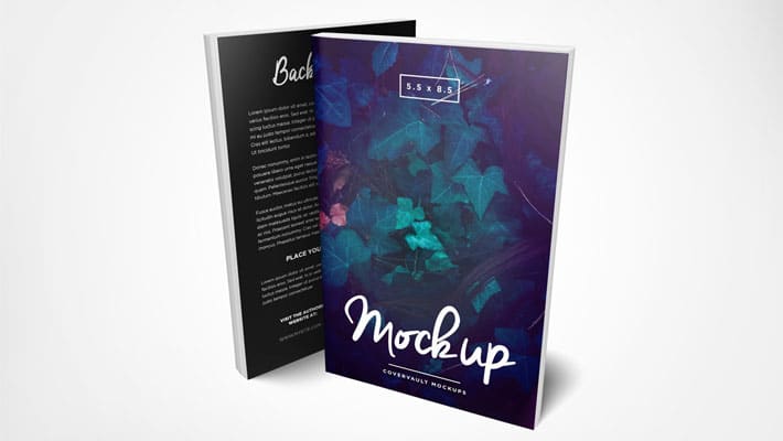 5.5 x 8.5 Front and Back Paperback Book Mockup