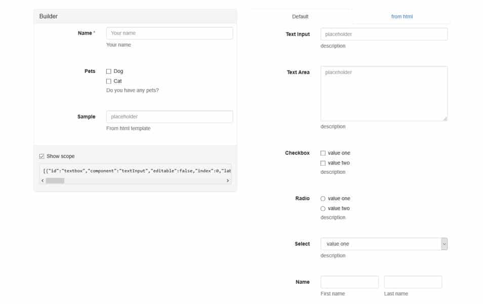 10+ Best Bootstrap Form Builders 9 Angular Form Builder