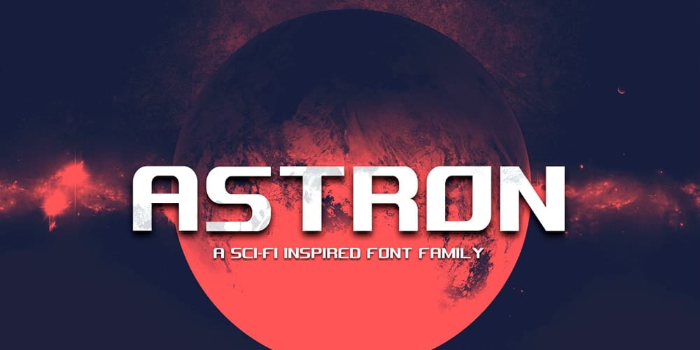 Astron Sci Fi Display Font