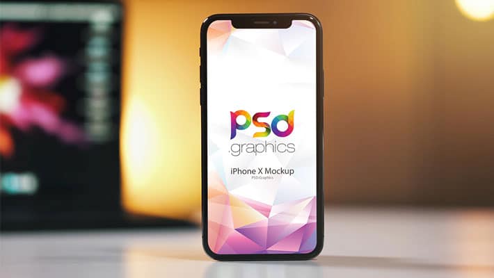 Beautiful iPhone X Mockup PSD