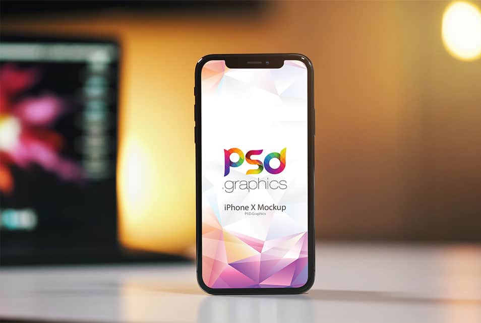 Beautiful iPhone X Mockup PSD