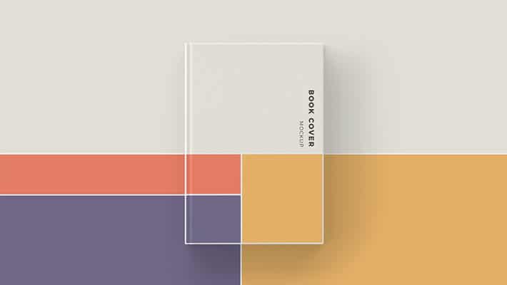 Book Cover Top View Mockup