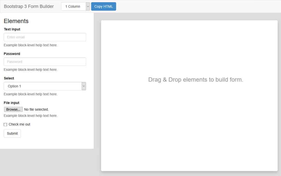 10+ Best Bootstrap Form Builders 7 Bootstrap 3 Form Builder