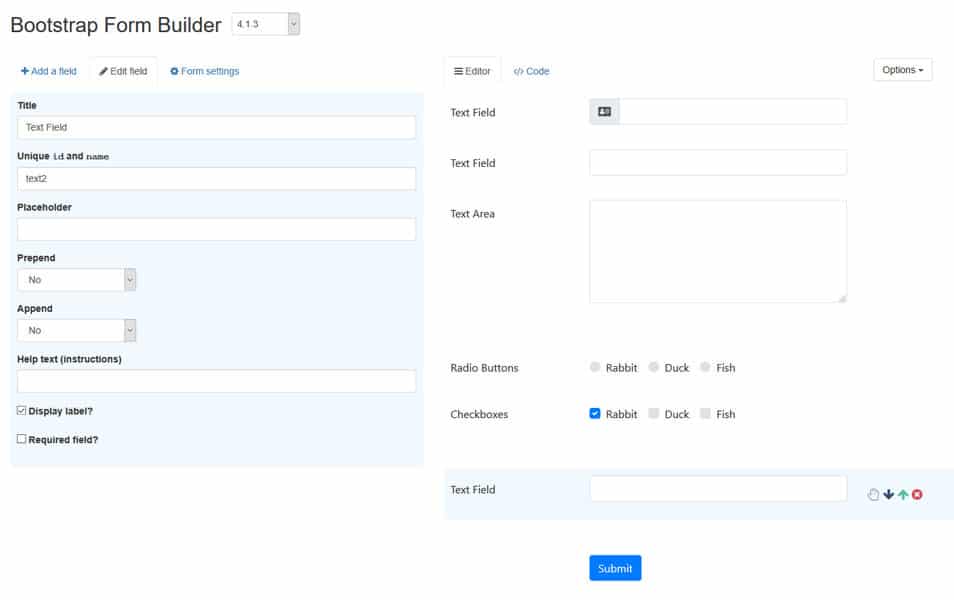 10+ Best Bootstrap Form Builders » CSS Author