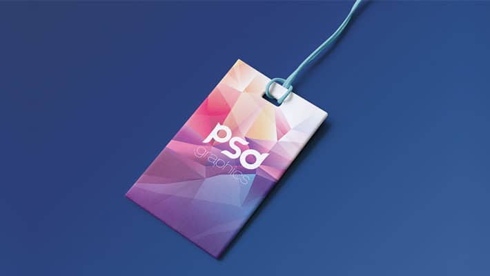 Brand Label Tag Mockup PSD