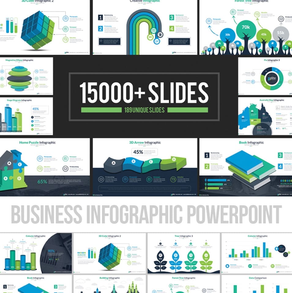 Business Infographic Presentation PowerPoint Template