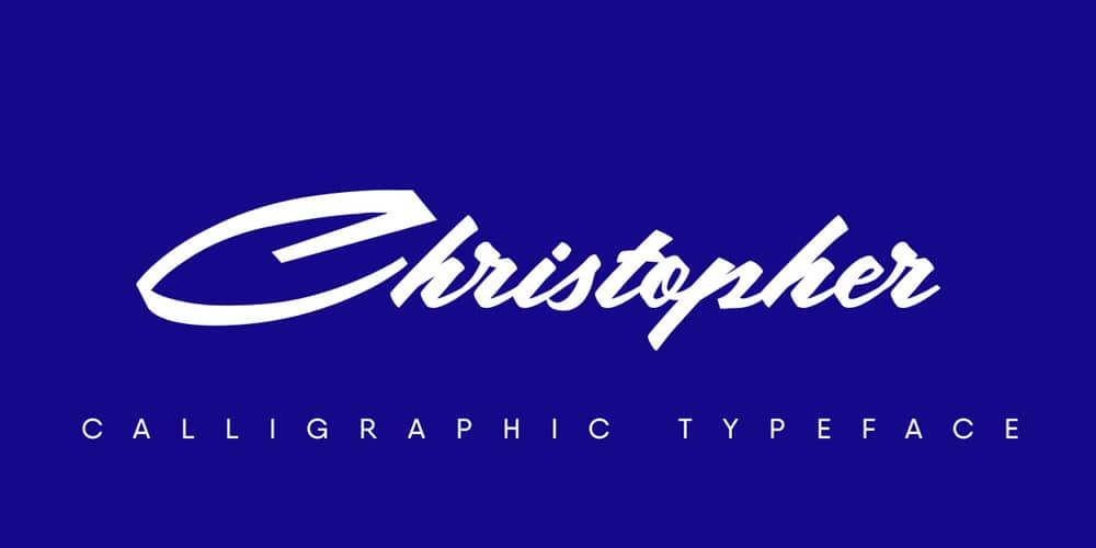 Christopher Calligraphic Typeface