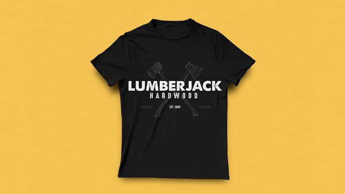 Free Black T-Shirt Mockup
